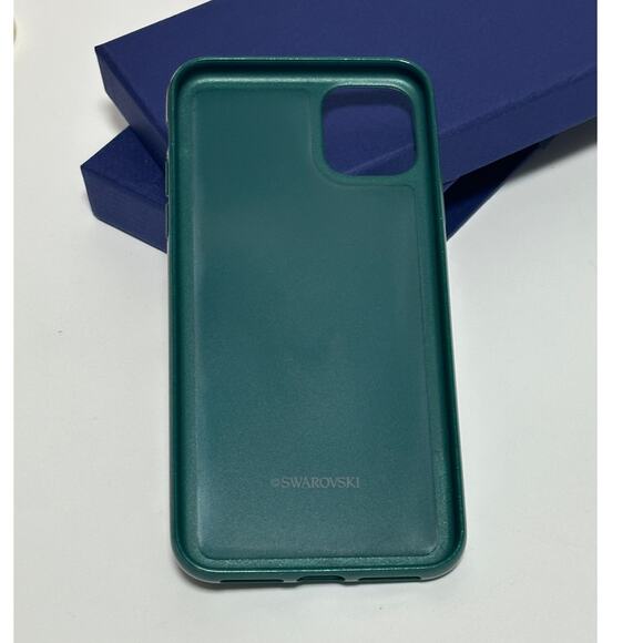 Swarovski Glam Rock Bumper Phone 11 Pro Max Green - Picture 11 of 11
